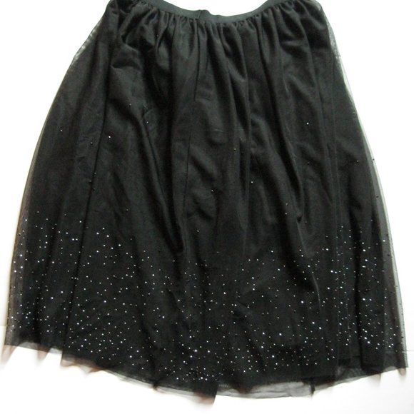 a new day Black Rhinestone Midi Skirt - Picture 5 of 10